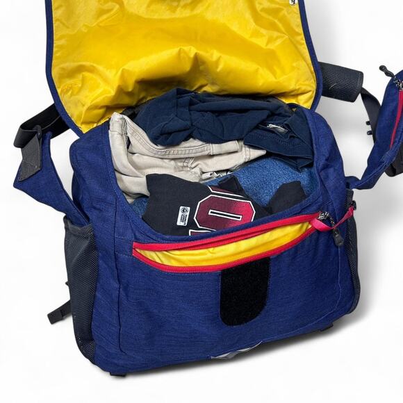 Mountainsmith Vintage Y2k Nylon Cordura Blue Outdoor Messenger Shoulder Bag - Picture 4 of 5